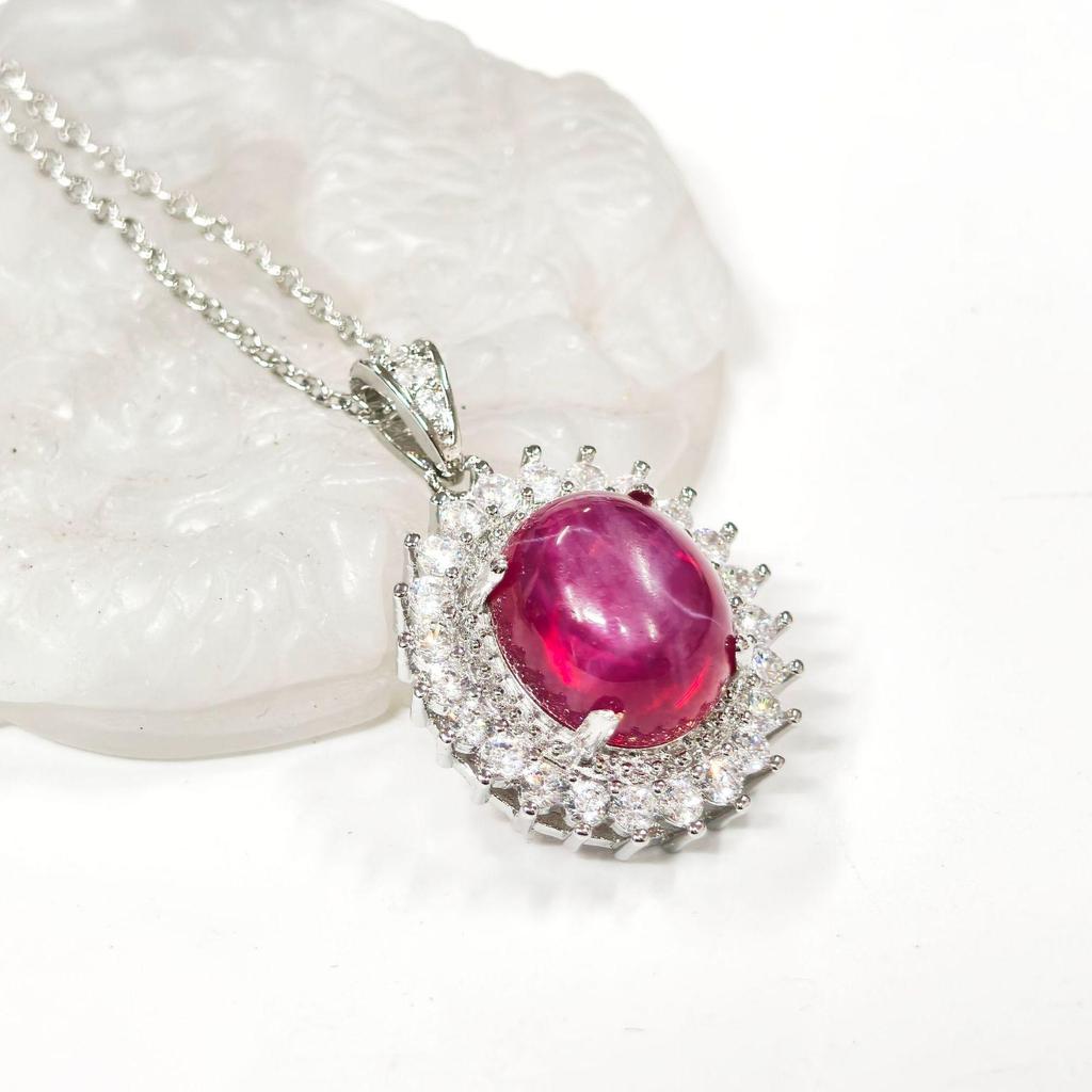 Conjunto de Joyería Gusien Lujo Luz de Estrella Roja: Anillo Ovalado y Pendientes Vintage