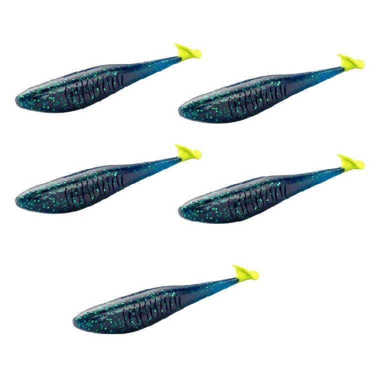 5Pcs Paddle Tail Swimbaits 10cm Fishing Lure Artificial Baits Swim Baits for Saltwater Soft Fishing Lures