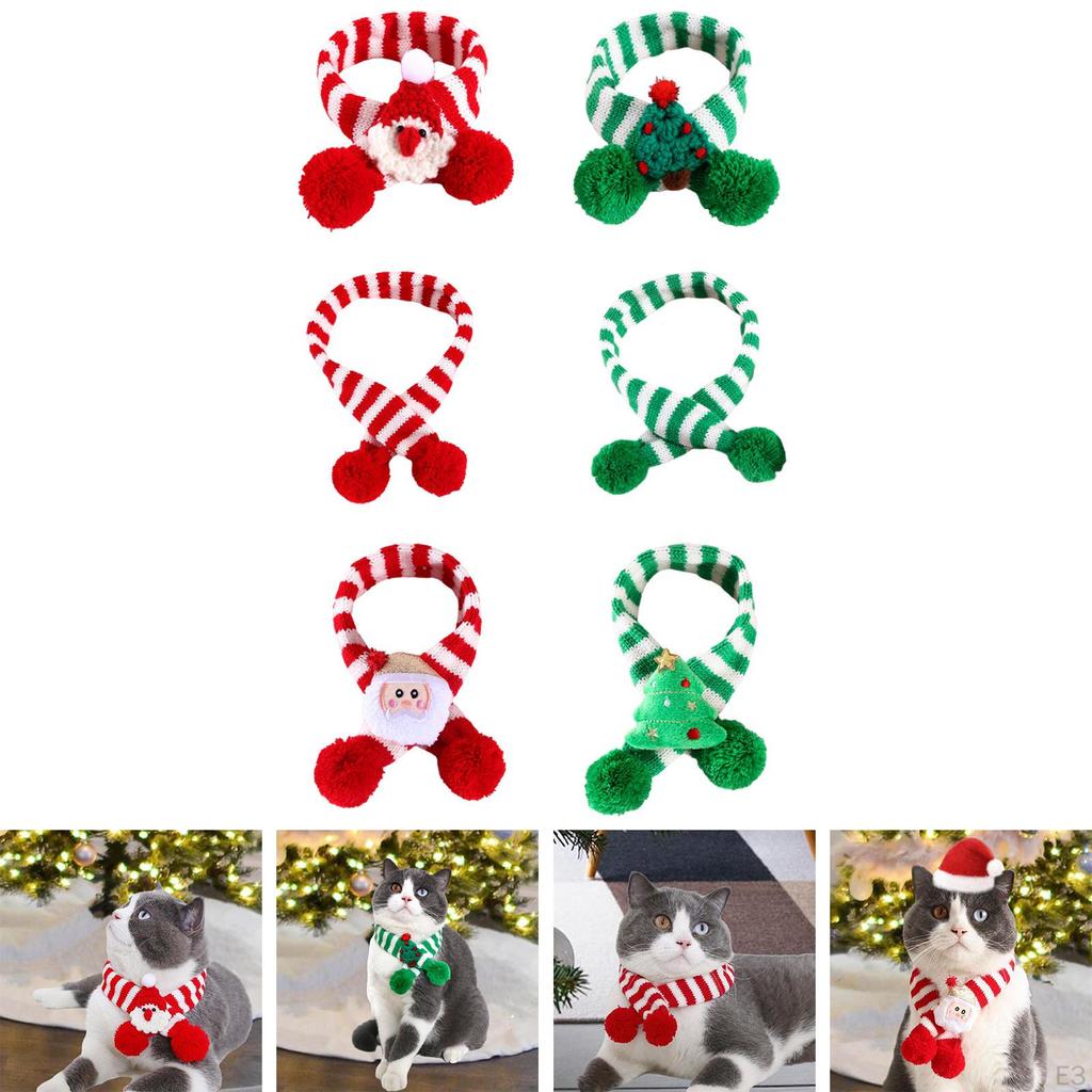 Festive Pet Neckwear - Stylish Winter Accessory for Dogs and Cats
