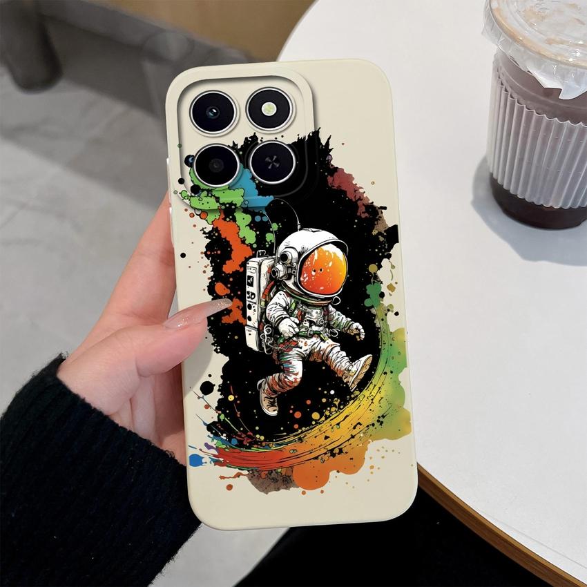 For Huawei Honor X6C X7C 400 Pro Lite Phone Case Pretty Pink Cloud Patterns Liquid Silicone Newly Upgrade Anti Drop Protective Covers For Huawei Shell