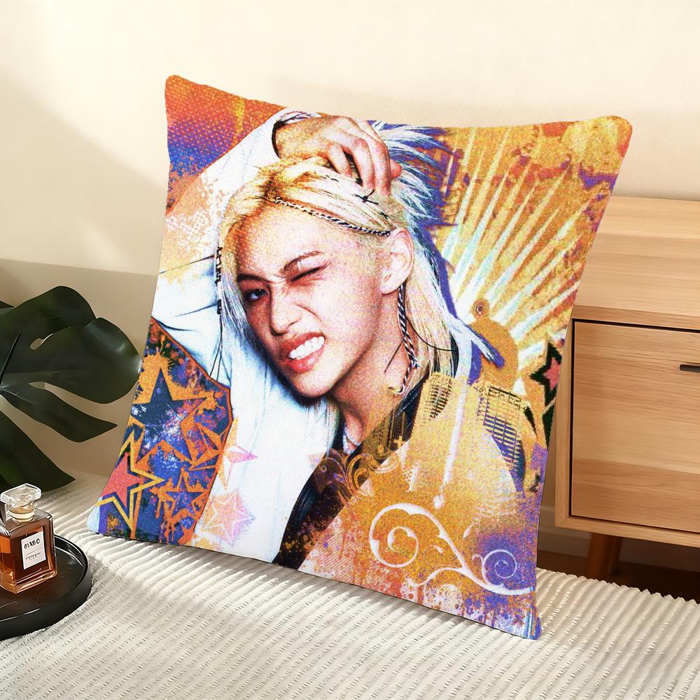 Cushion Cover Silky Short Plush Home Sofa Cushion Cover - Invisible Zipper Home Decoration Cool Boy Felix
