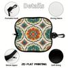 2D-Bohemian Floral Pattern Glasses Case, Vintage Mandala Print Sunglasses Case, Portable Protective Eyewear Container, Stylish Accessory For Women