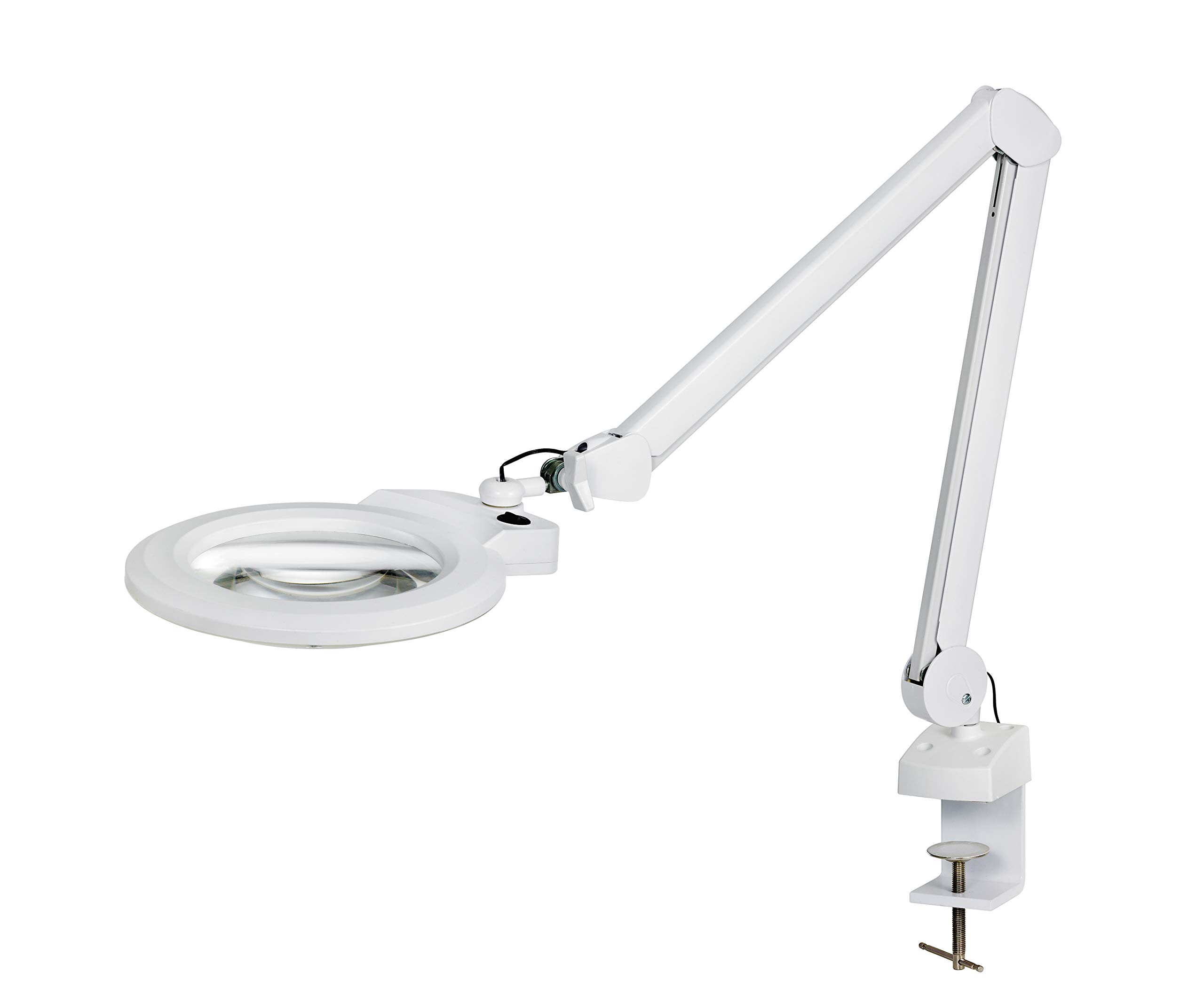 

HOZAN LED Arm Linear Long Worldwide Large White Magnifier, Magnification 2.12x, Energy-Saving, Life, Specification, Diameter, Lens, L-679