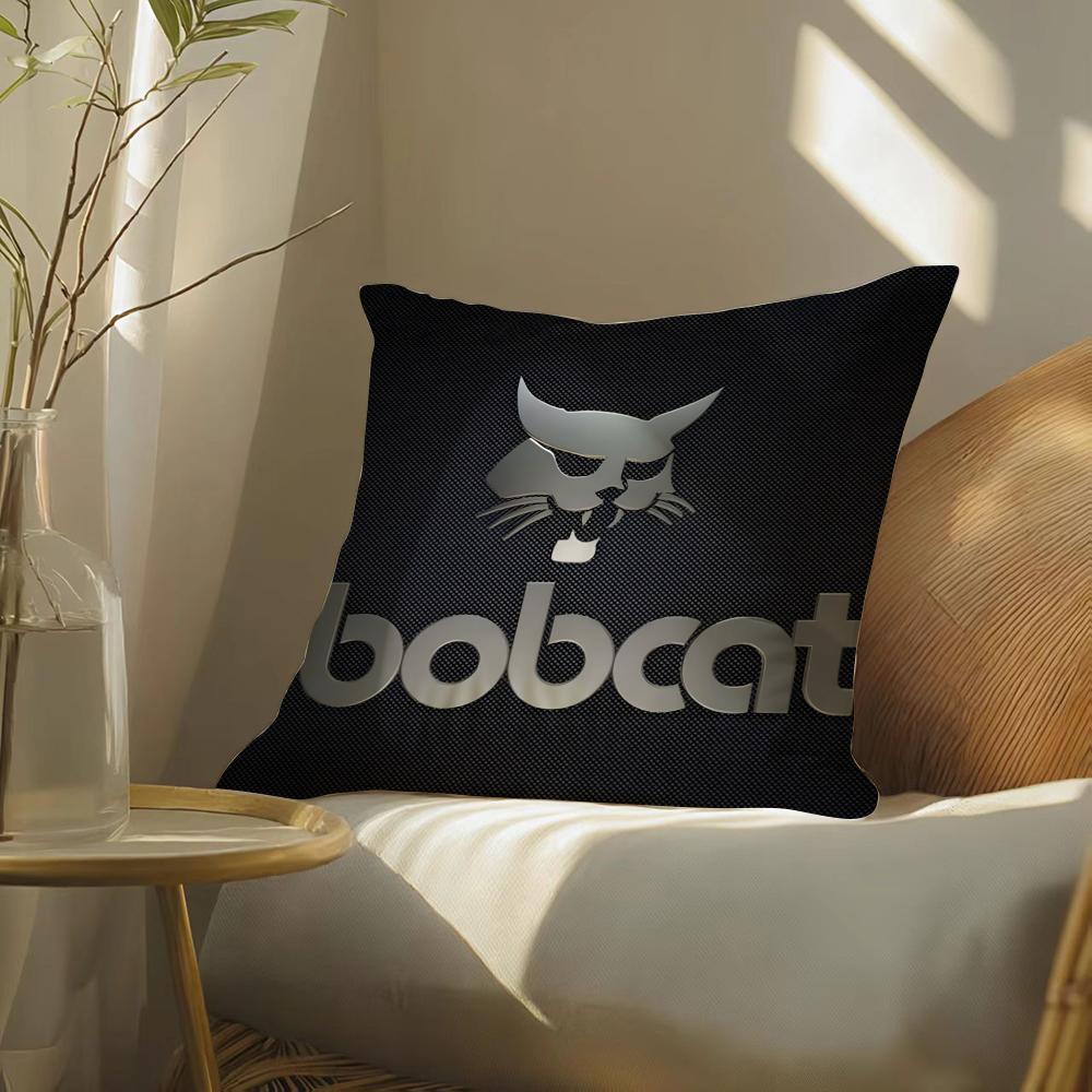 B-Bobcat Cushion Cover Soft Short Plush Pillow Cover Smooth Cozy Texture Aesthetic Cushion Case Home Decor