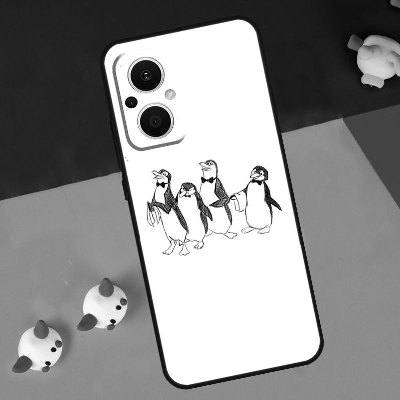 Cartoon-Pinguin für OPPO Reno 14F 13F 12F 11F 10 11 12 13 14 Pro 8T 7 8 Lite OPPO Find X6 X5 X8 X9 Pro Hülle