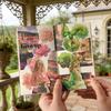 50sheets Kawaii Dreamy Journey Landscape Dual Material Sticker Book DIY Scrapbooking Decor Journal Aesthetics Stationery