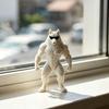 3D Printed Wolf Collectible Figurine Funny Cool Sunglasses Wolf Statue Novelty Animal Sculpture for Office Desktop Shelf Decor