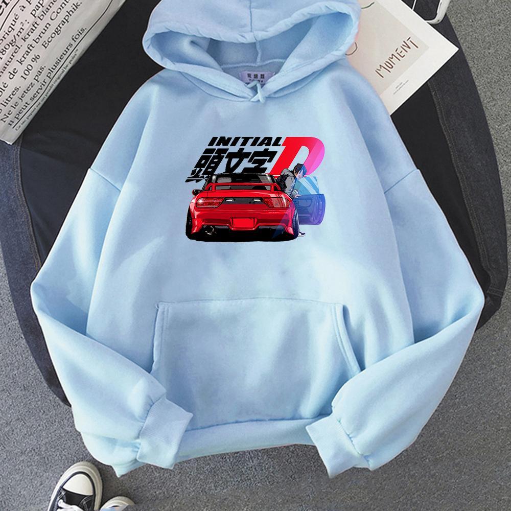 Mikina Kawaii Unisex Harajuku Initial D Mikiny Dámské Teplé Gotické Streetwear Punk Wo Unisex Módní Ležérní Ropa Mujer Oblečení