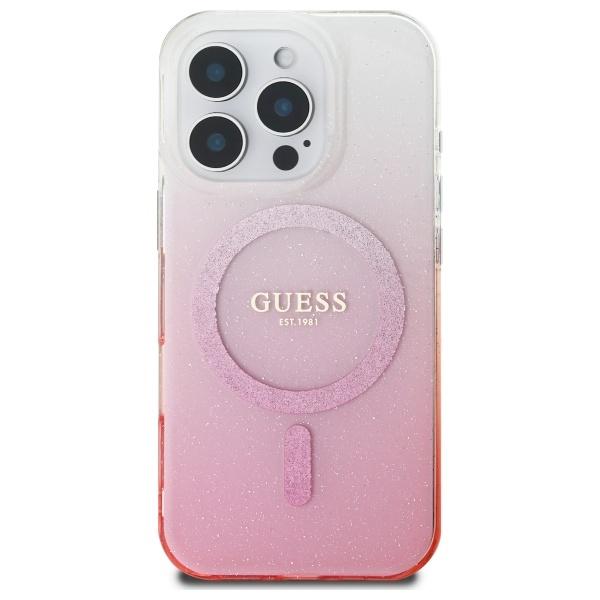 Guess Guhmp16Xhgrcelp Iphone 16 Pro Max6.9 Różowy/Pink Hardcase Iml Brokatowy Gradient Magsafe