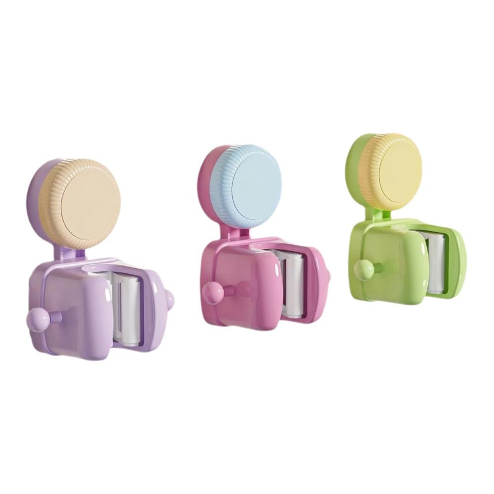 Dopamine Suction Cup Mop Holder Punch Free Wall mounted Wall Mounted Mop Rack with Hook Space Saving Broom Hanger Shower Room