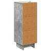Drawer Chest Concrete Grey 33 x 34.5 x 90 cm Engineered Wood