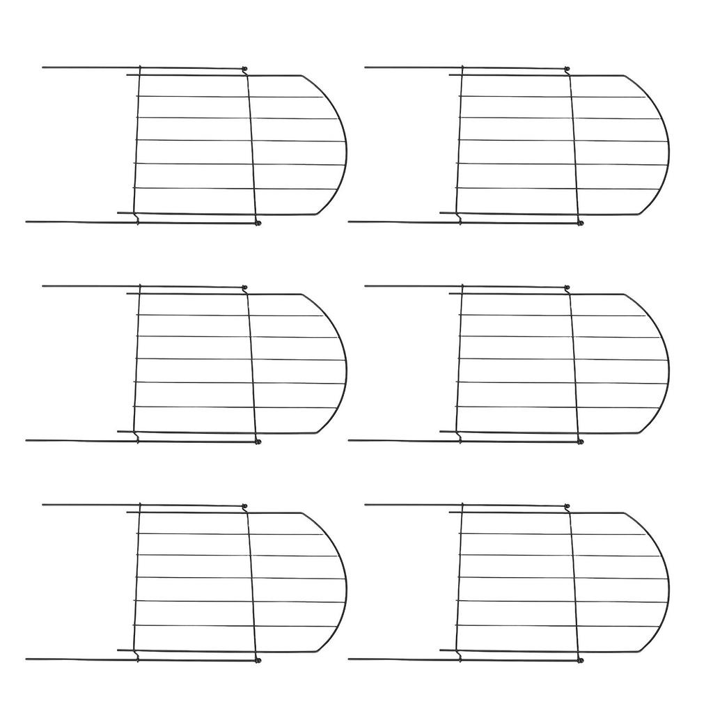 Animal Barrier Fence Iron Sturdy Decorative Outdoor Dog Fence Border for Garden Yard