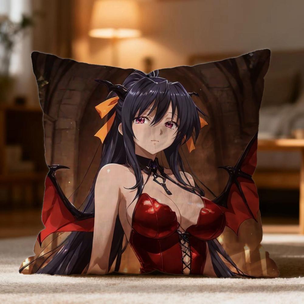 Popular H-HHigh School DxD Cushion Cover Soft Washable Pillow Case Multi-Scene for Couch Bed Travel Office Use