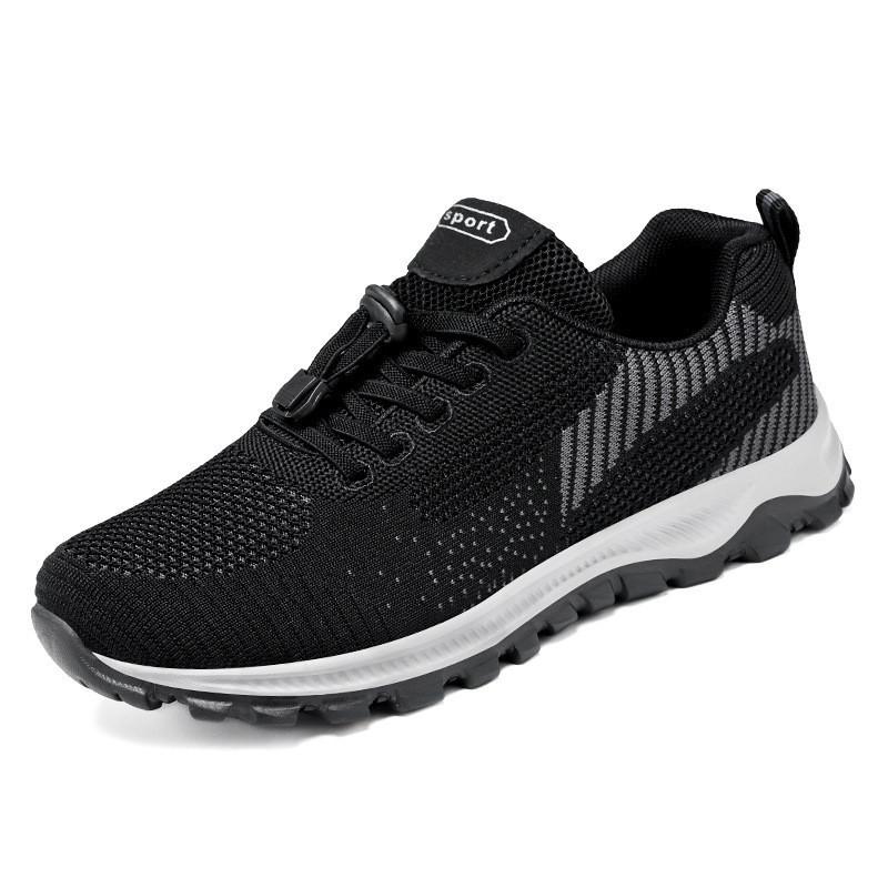 Stepping Shoes 2025 Spring New Travel Shoes Comfortable Middle-aged and Elderly Soft-soled Running Shoes Elderly Couple Sports Shoes