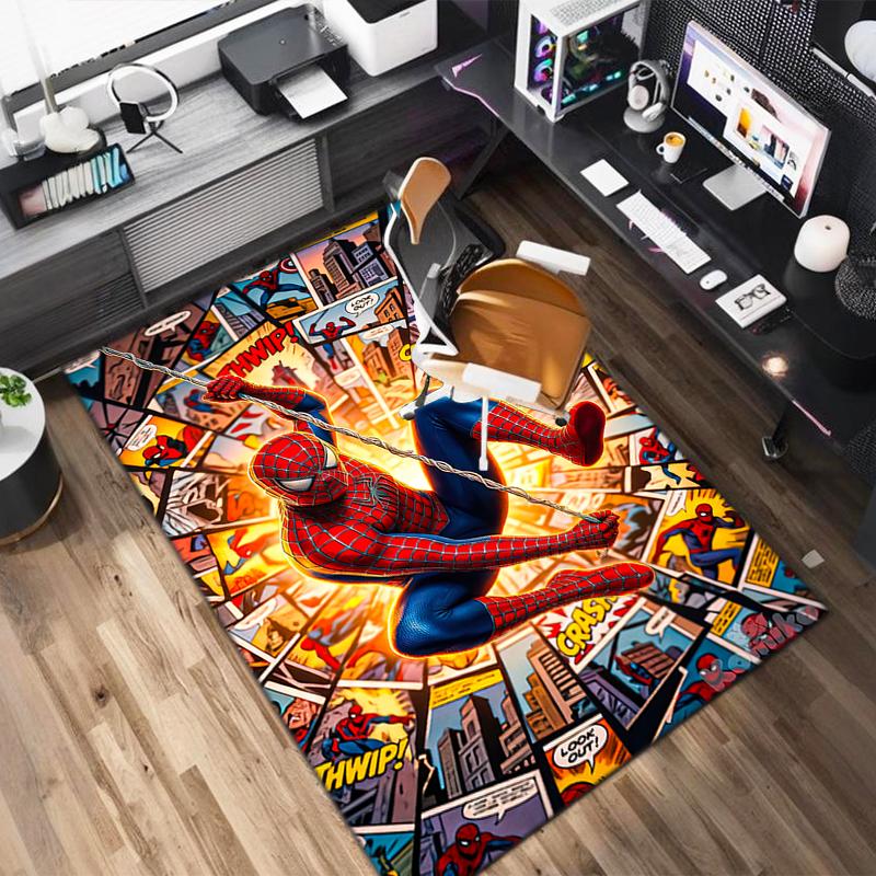 1PC Spider-Man Rug - home decoration Carpet For Living Room Bedroom Flooring Computer Chair Area Rug