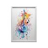 Farbenfroher Violinschlüssel Farbenfroher Violinschlüssel, 40X50 cm, ohne Rahmen, mattes Papier 230 g/m²