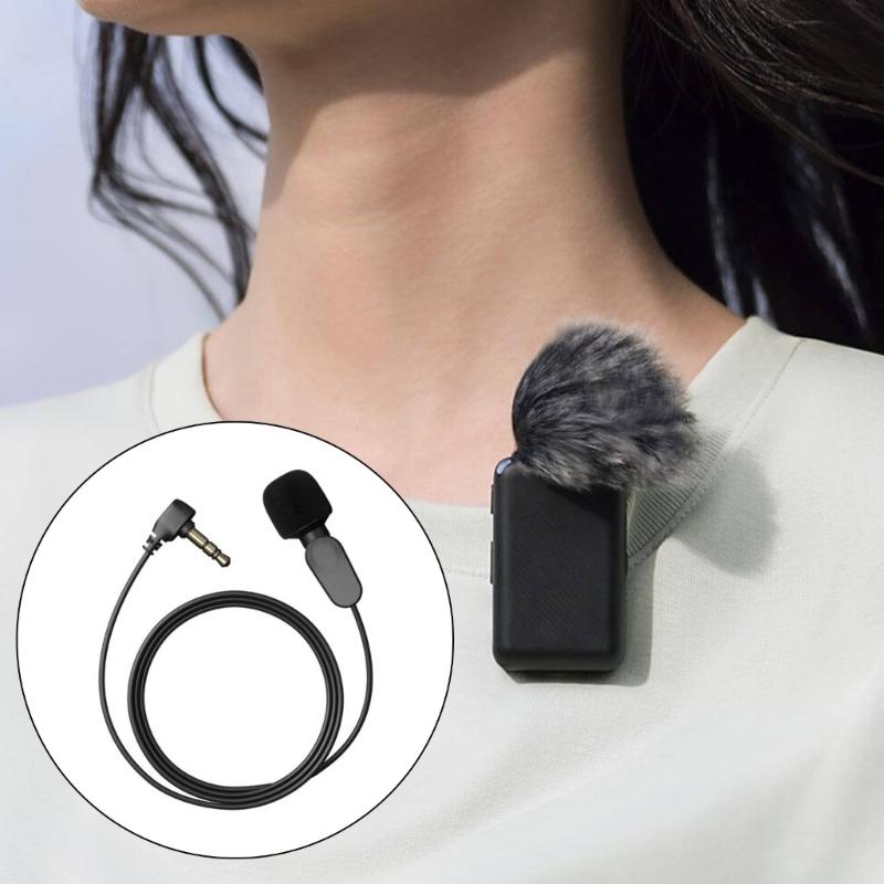Lavalier Mic for Mic/Mic 2 Lapel Wearable Microphone for Interviews Vlog Live Streaming Interviews Vlog Recording