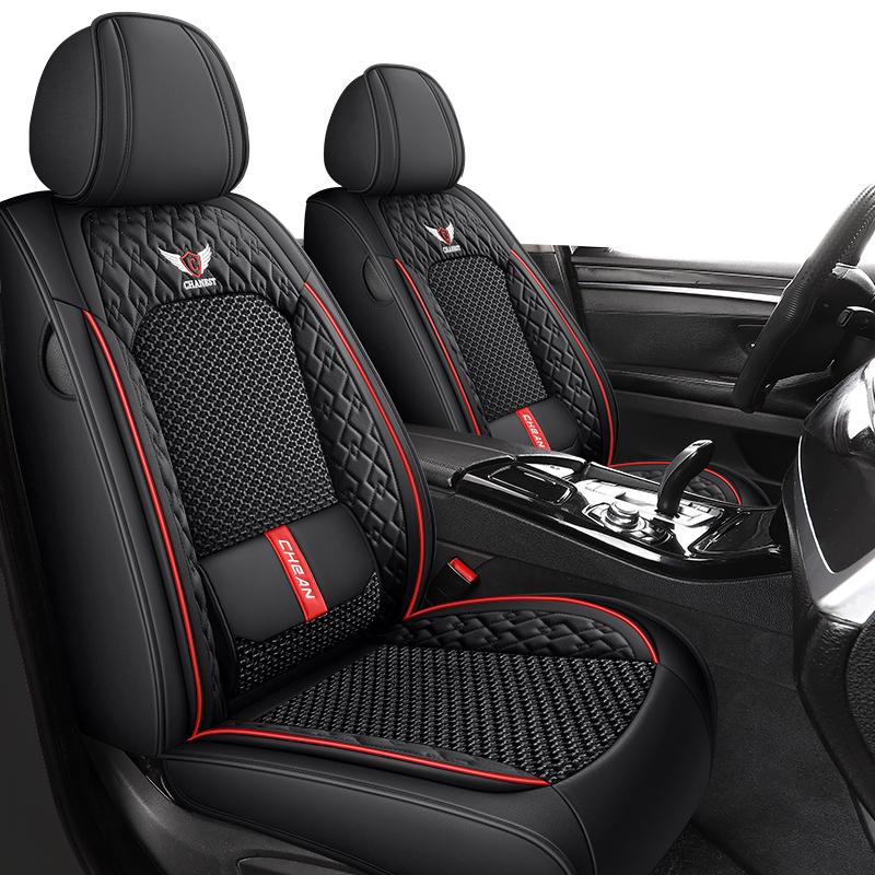 2025 Nový Luxusní Univerzální 5D PU Kůže Potah Předního Sedadla Autosedačka Podložka Vodotěsný Chránič Autosedačky Prodyšný