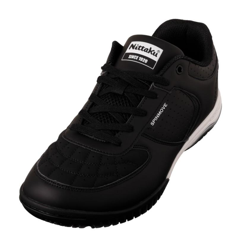 

Nittaku NS4445 Spinmove Table Tennis Shoes, Black, Size 23.5cm, Breathable, Cushioned, Lightweight, Secure Hold, for Official Matches & Practice