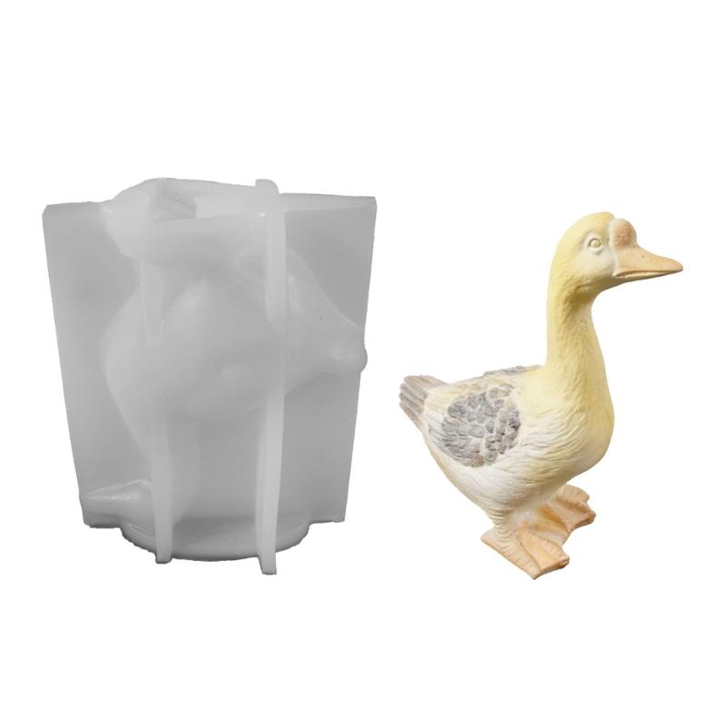 Silicone Craft Mold For Candle Soap Chocolates Making Epoxy Resin Casting with 3D Duck Shape Easy Releases Design