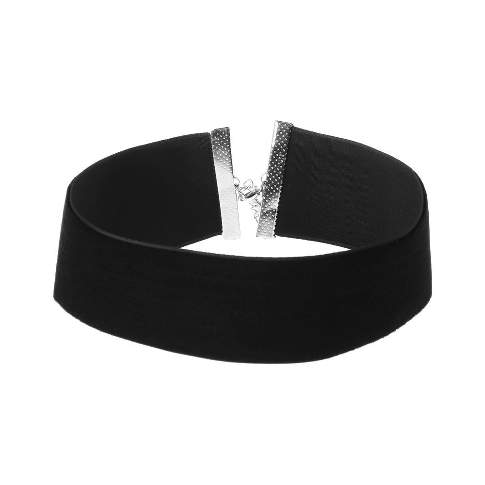 New Black Velvet Choker Adjustable Necklace Ribbon 90s Retro Vintage Gothic Goth Statement Women Jewelry