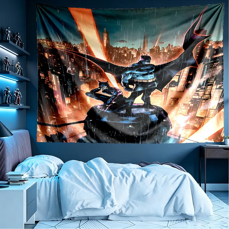 Batman Print Tapestry, Lightweight Wall Hanging, for Bedroom, Dorm, Living Room, Home Art Decor - Birthday Christmas Gift for Friends