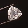 AAA Flawless 14mm  Heated Ceylon White Sapphire Trillion Cut Loose Gemstone