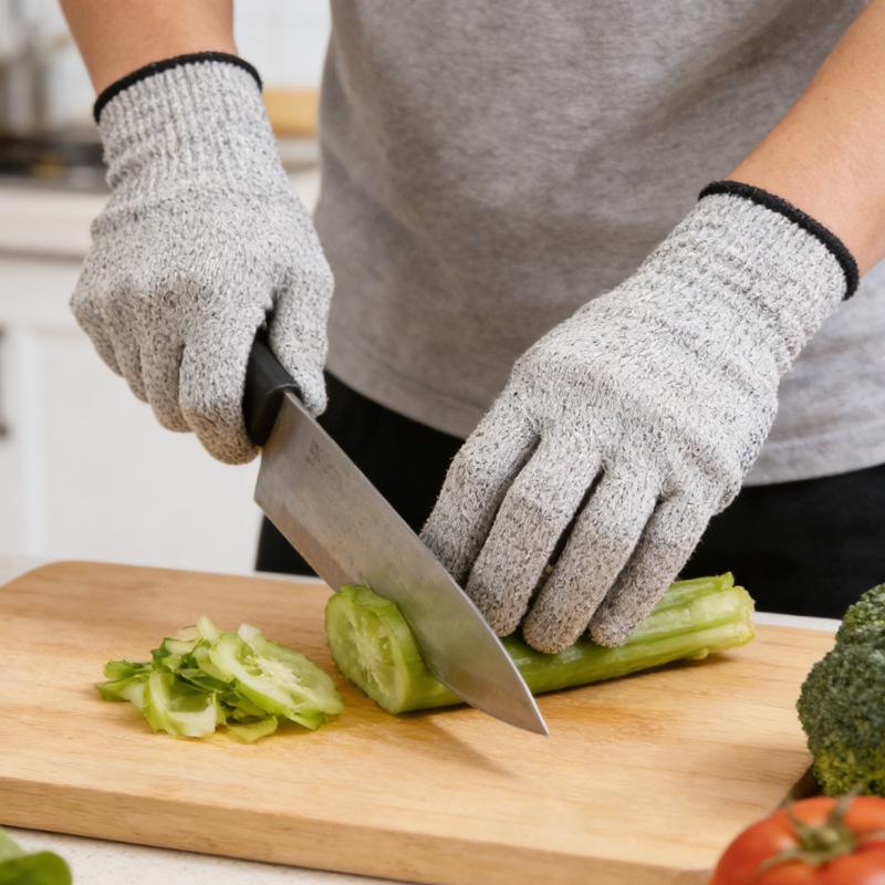 Level 5 Cut-Resistant Gloves: Wear-Resistant, Stab-Proof, Anti-Scratch for Kitchen and Construction Use