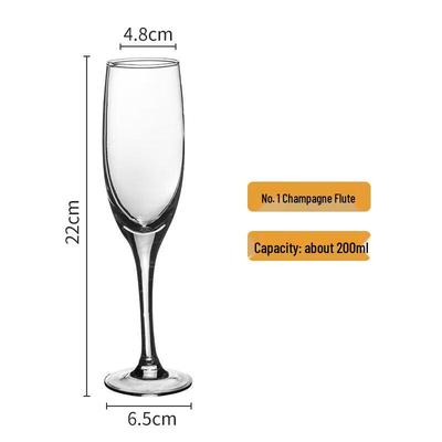 Blei-freies Kristall-Sekt- und Weinglas