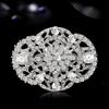Luxurious Rhinestone Palace Crystal Glass Brooches for Women Unisex Elegant Bridal Pins Event Party Decoration Clothes Accessory