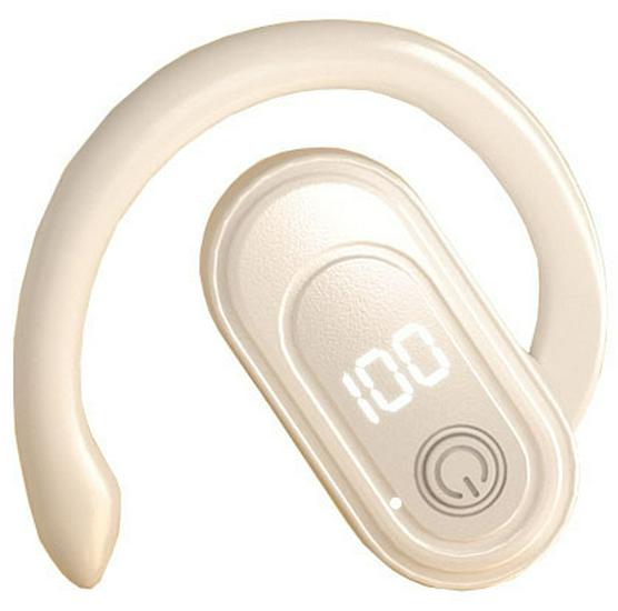 High-End Wireless Single-Ear Bluetooth Headset with Ear-Hook Design, Superior Bass, and Long Battery Life