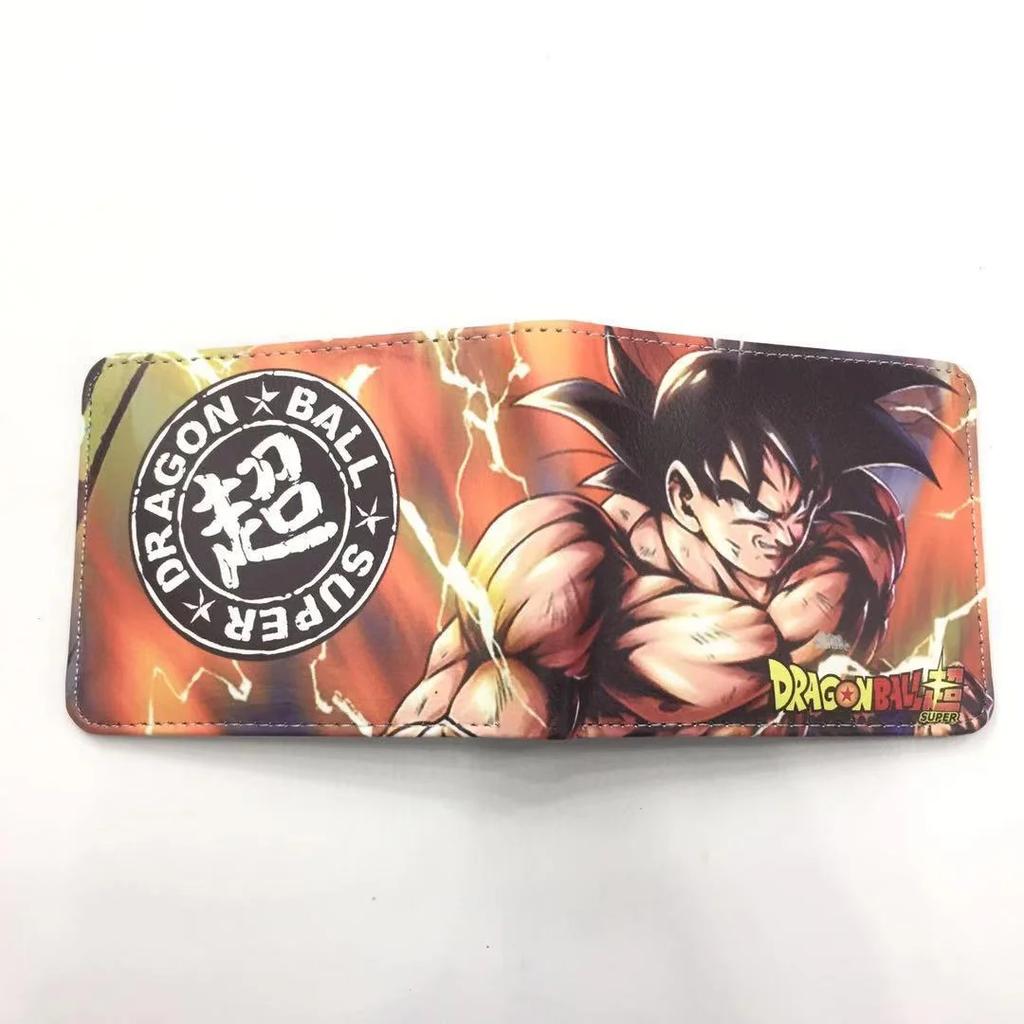 Dragon Ball Son Goku Multifunctional Card Purse Cartoon PU Wallet Personality Creativity Simple Foldable Coin Boy Birthday Gift
