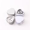 Heart-Shaped Gift Boxes, Tin Heart-Shaped Empty Jars With Lids, Mini Jewelry Boxes/Spice Boxes