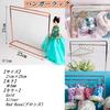 S.fields.inc Doll Clothes Hanger Rack with 10 Hangers for 1/6 BJD Dress-Up Dolls Silver