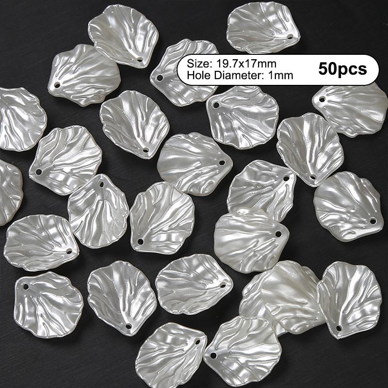 

50 шт. 11 мм акриловые имитации жемчуга мультяшный бантик подходит для изготовления браслетов, ожерелий, рукоделия, DIY аксессуаров