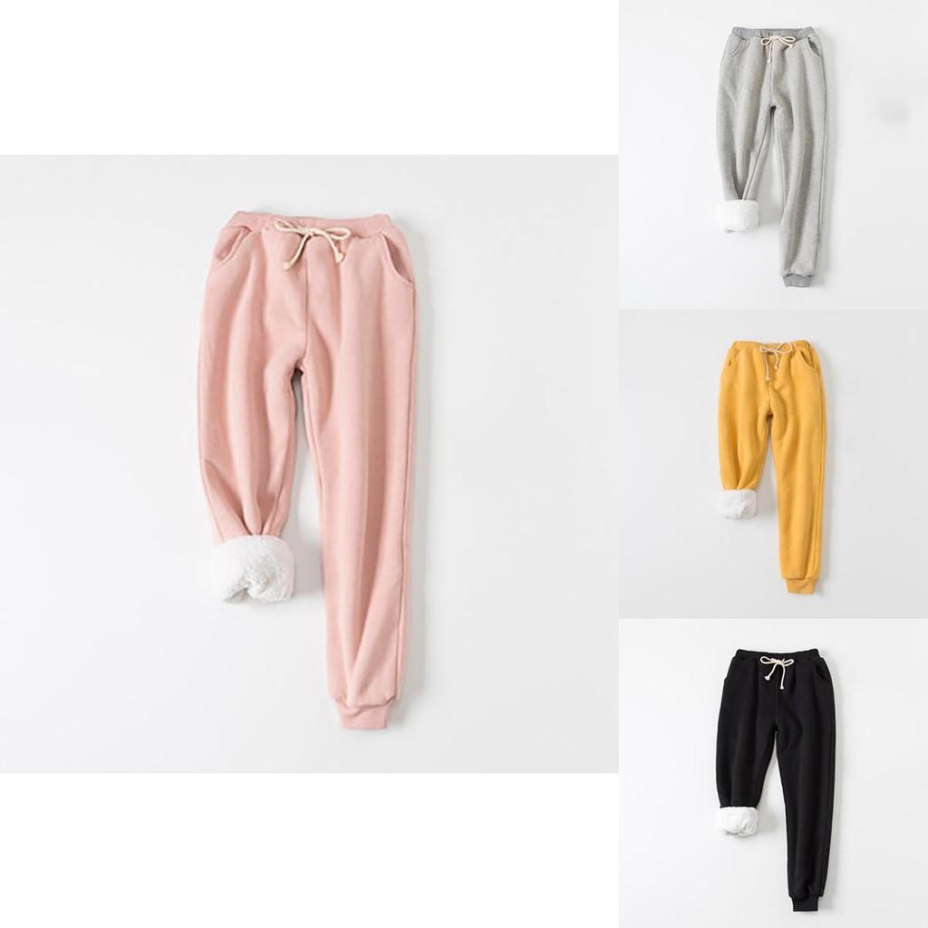 Womens Warm Sweat Pants With Ultra Soft Sherpa Lined Faux Fleece For Cold Weather
