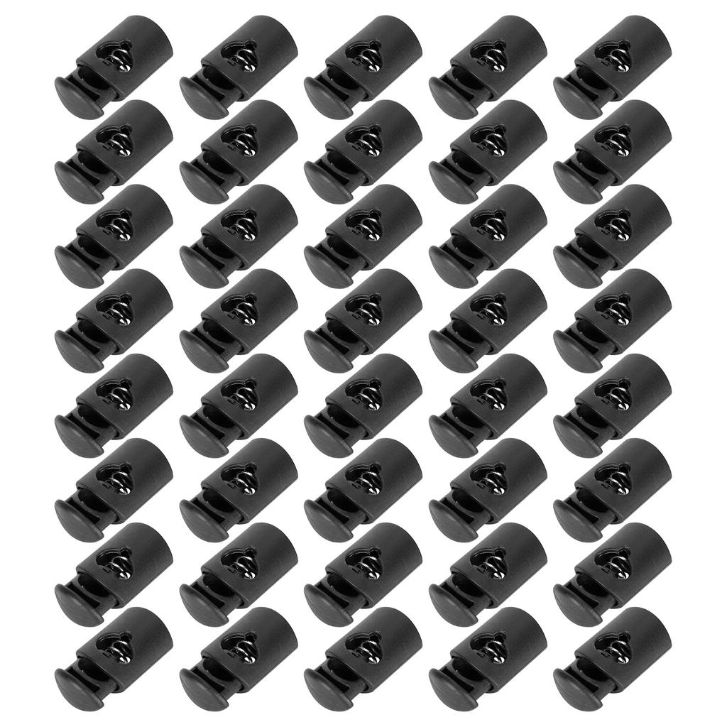 300Pcs Single Hole Spring Cord Locks Nylon Rope Buckle Luggage Clothing AccessoriesLarge