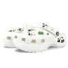 Crocs Classic Platform Clog BNK Butt Panda Cute Playful Vivid Vintage Beach Hole Shoes Women's Black & White