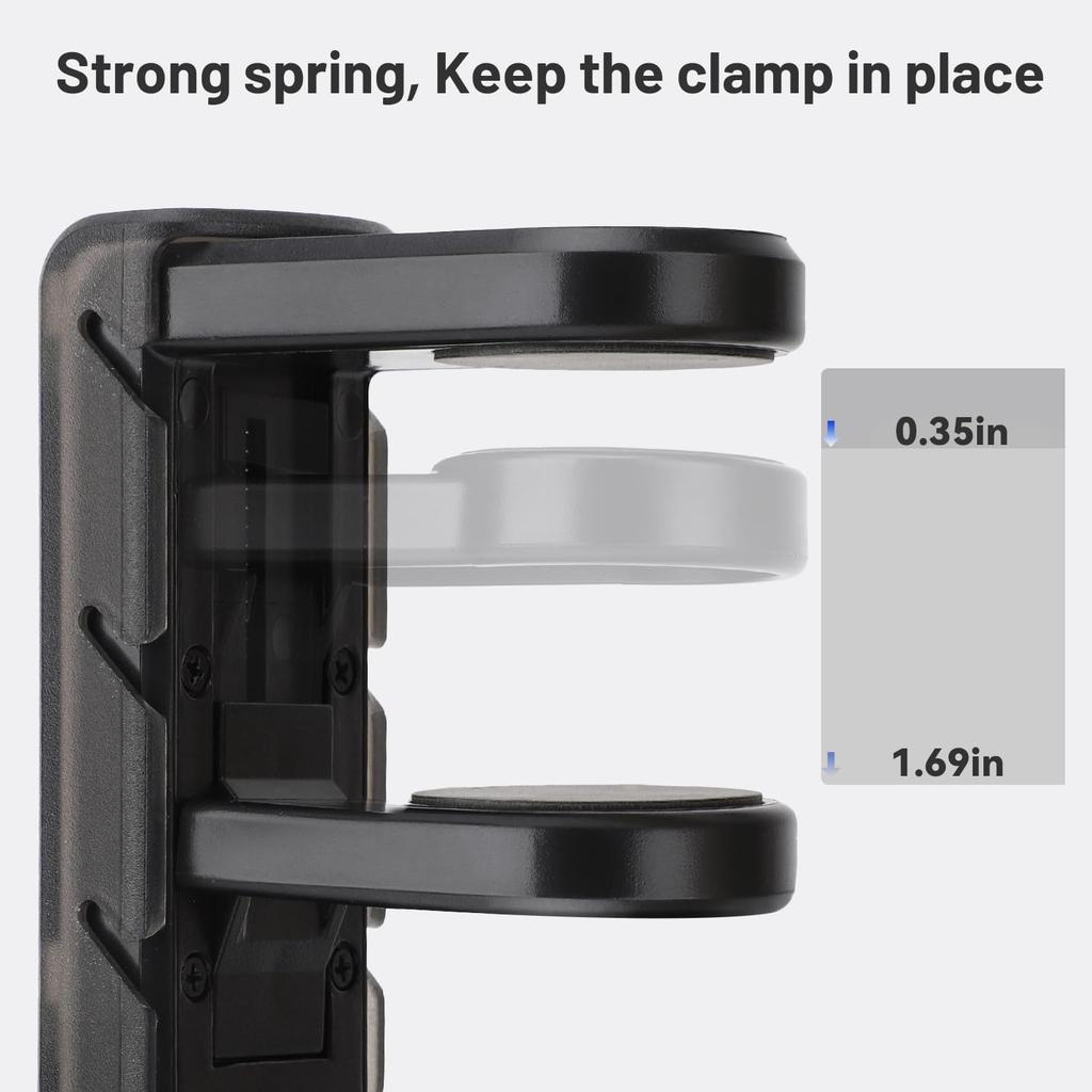 3-in-1 No Punch Table Clip Hook Headphone Holder 360° Rotating Controller Holder Miscellaneous Storage Hanging Hooks