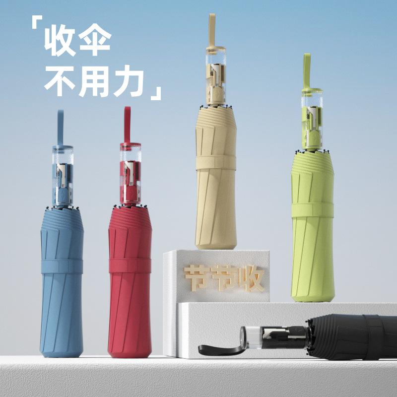 Automatic umbrella Large weather and rain parasol Women's enlarged thickened folding umbrella Sunscreen UV protection Sun umbrella
