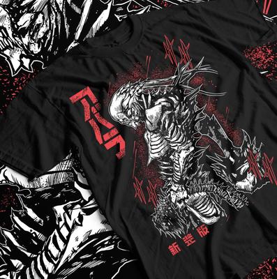 HAHorror Manga Anime Tee | Creepy Japanese Comic Horror Shirt T-Shirt Mens Kids
