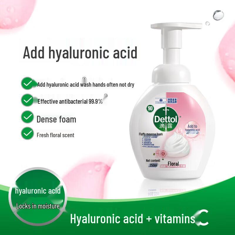 Dettol Floral Foaming Hand Wash with Hyaluronic Acid