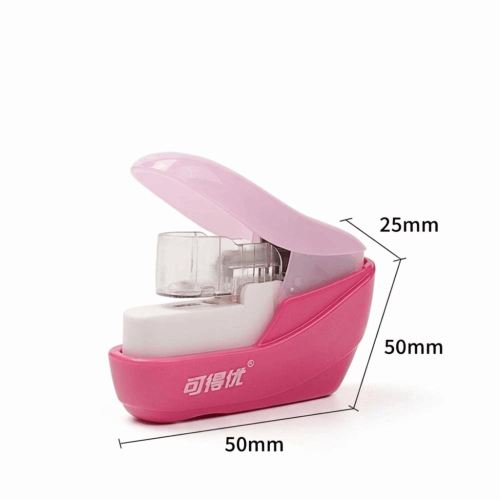 ABS Mini Stapler Stapleless Binding Paper Stapler Portable Hand Held Stapler  Daily Use