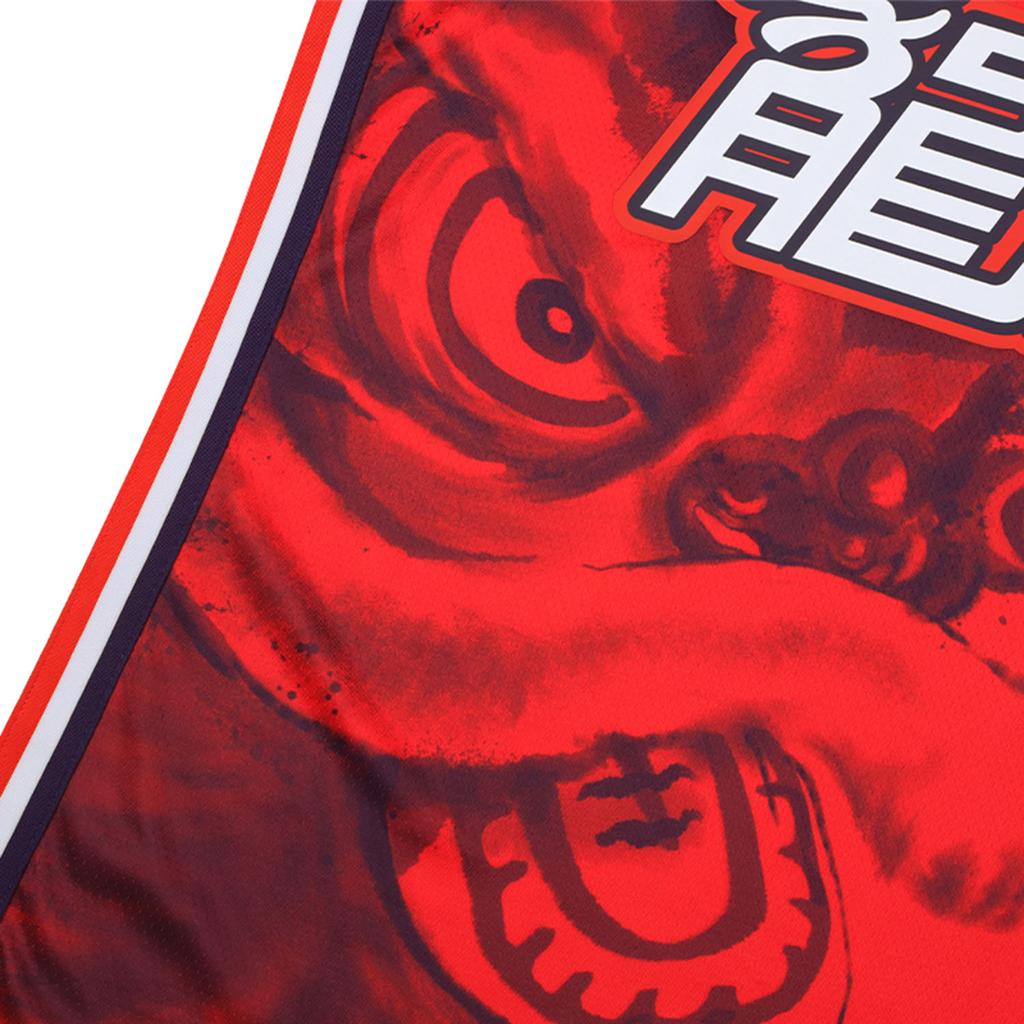 Li Ning CBA Series 24-25 Season Dragon Lion Fan Version Pullover V-Neck Printed Logo Comfortable Cool Quick-Dry Basketball Sports Jersey AAYU517-1