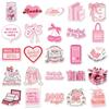 10/30/50pcs Pink Bookish Reading Book Cartoon Stickers Cute Aesthetic Graffiti Decals Notebook Suitcase Phone Sticker Toy Gift