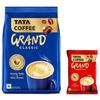 Tata Coffee Grand Classic Instant Coffee| With Flavour Locked Decoction Crystals | 100g Pouch & Tata Coffee Grand Premium Instant Coffee| 50G Pouch