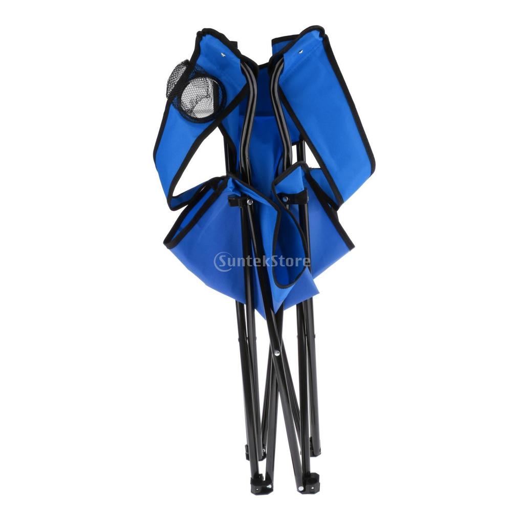 Portable Folding Outdoor Chair Beach Camping Armrest Chair Backrest Fishing Seat Leisure Foldable Chair