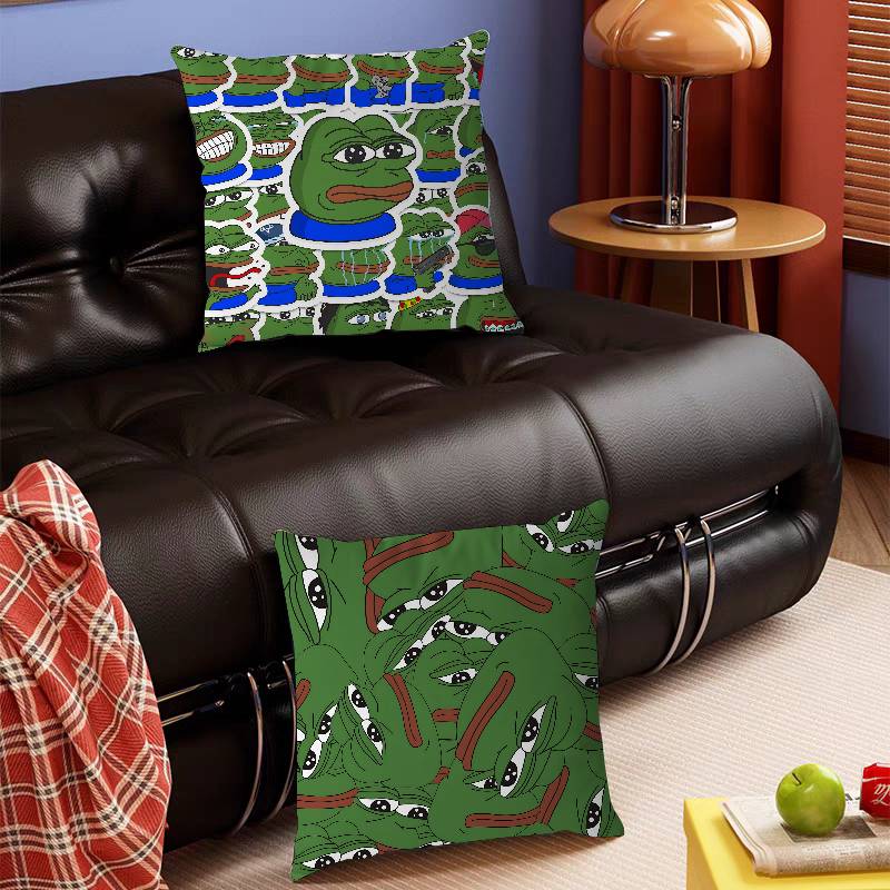 Süße P-pepe Der Frosch Stich Glück Drache Kissenbezug Sofakissenbezug Heimzimmer Dekoration Kindergeschenk