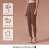 High Waist Cashmere Yoga Leggings with Letter Waistband - Seamless, Comfortable, Tummy Control, Slimming, and Warm.