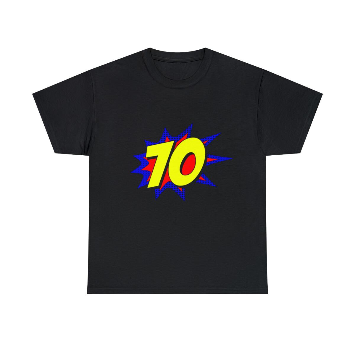 Superhero 70 Years Old Birthday Graphic Tee Shirt, S-5XL S
